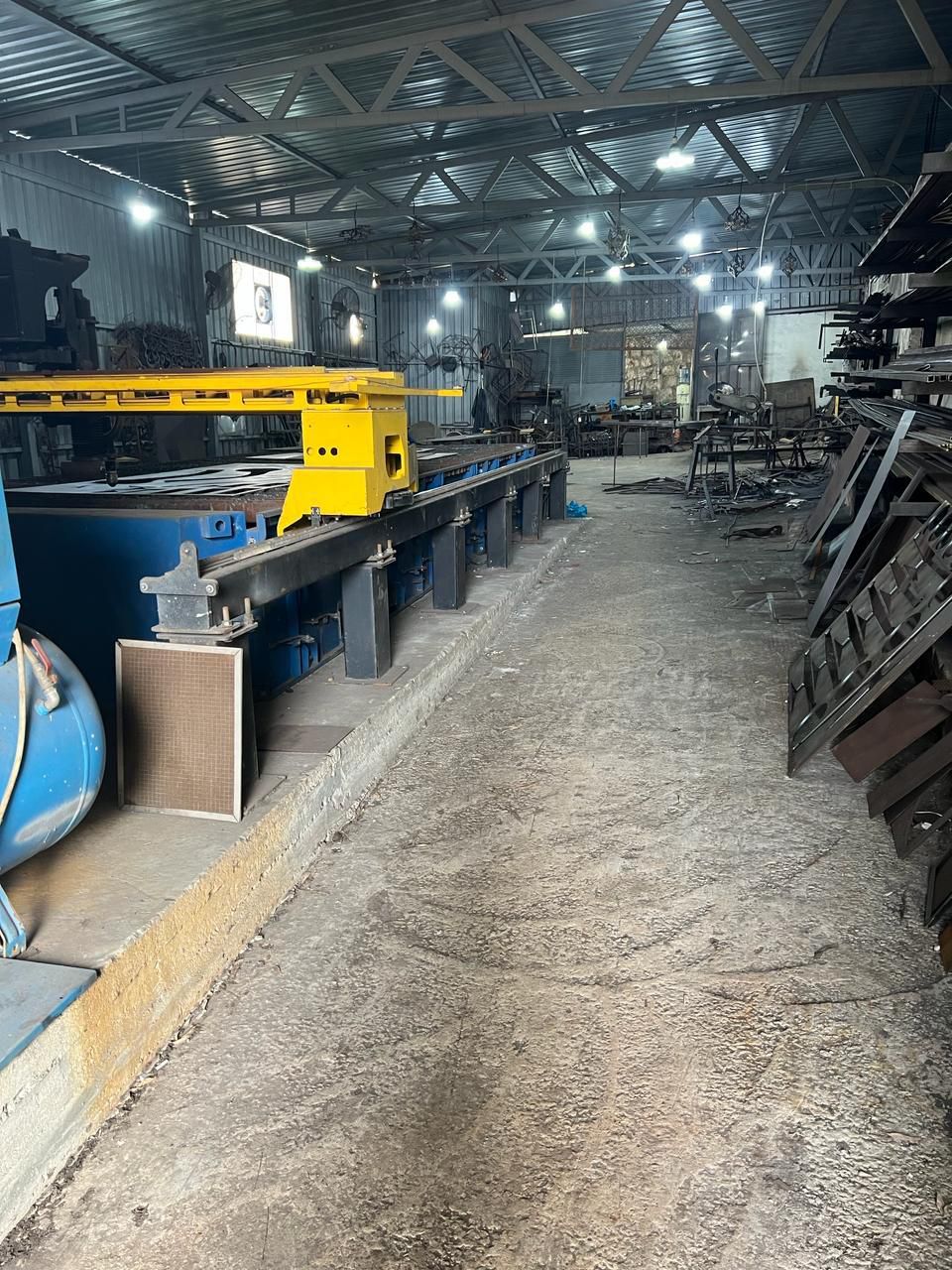 Machinery line inside the factory